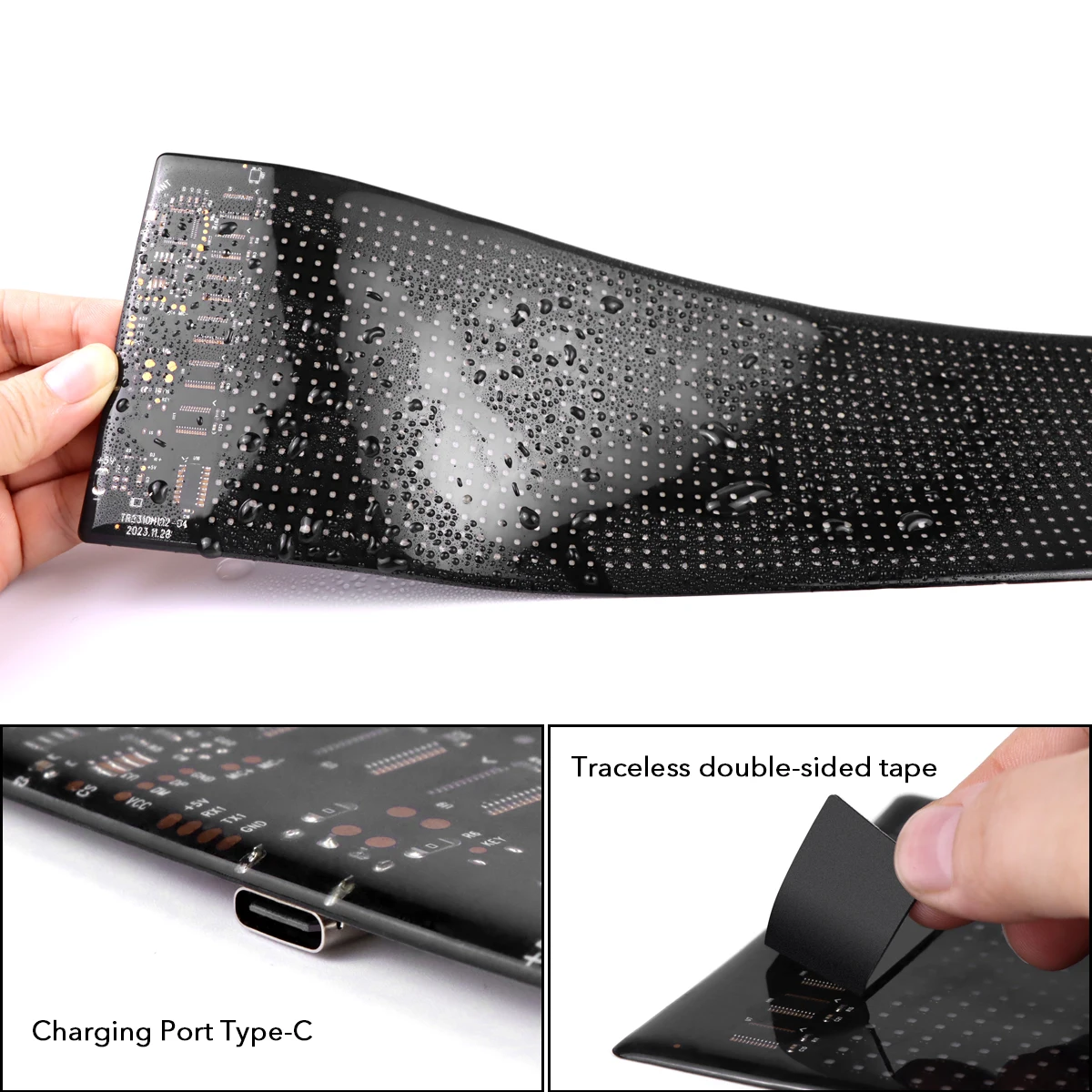 Smart RGB LED Matrix Pixel Panel Display Wall Lamp Scrolling LED Signs Advertising Lights Birthday Wedding Decoration Supplies