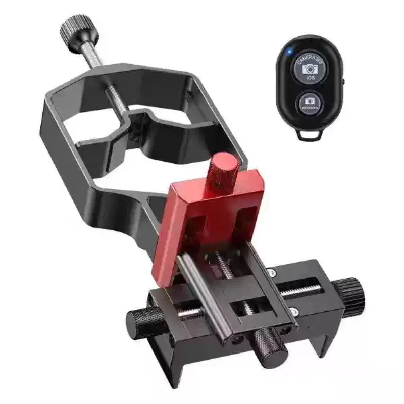 Multi-Function 3Axis Metal Mobile Phone Holder, Telescope Microscope Photography Adapter, Universal Smartphone Shooting Bracket