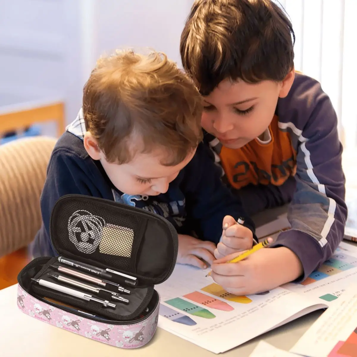 Пенал Sugarbunnies для школьной ручки Studen, сумка-карандаш, канцелярские принадлежности, сумка-держатель для ручек