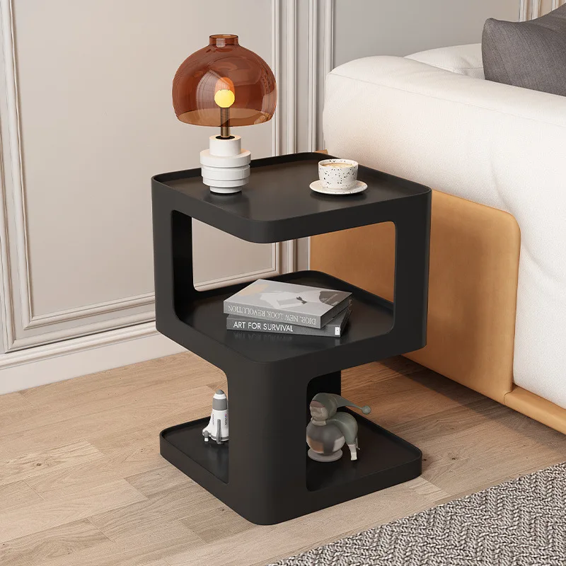 

Wrought iron edge few light luxury Nordic bedroom bedside table creative Internet celebrity small coffee table living room
