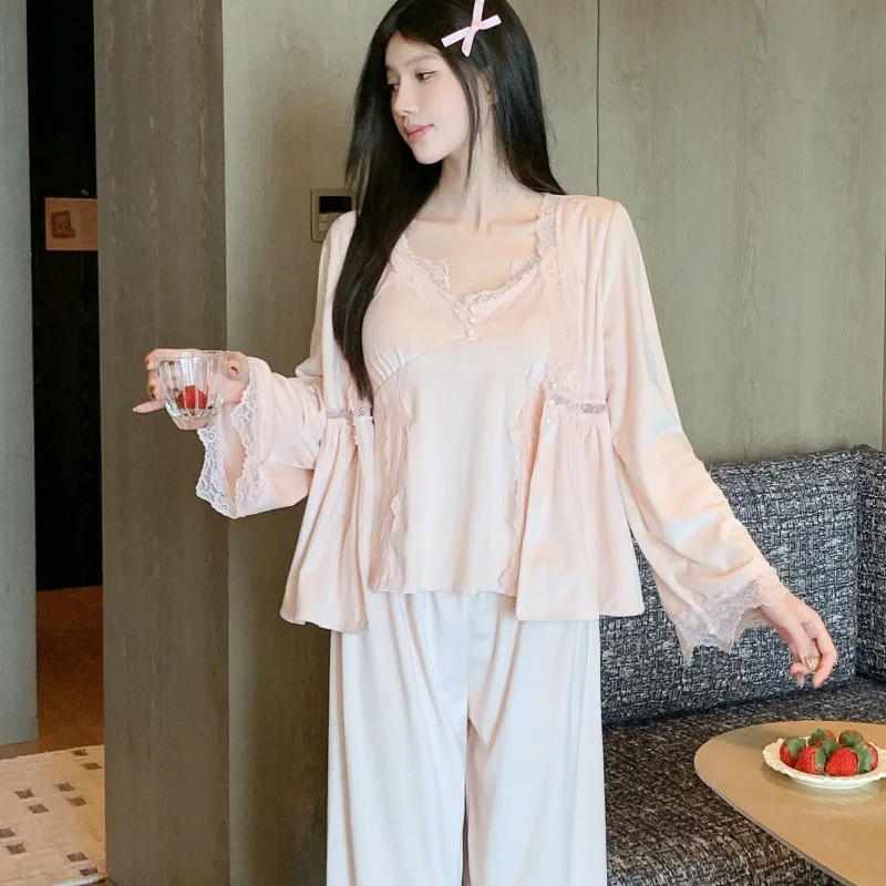 femme-3-pieces-pyjamas-ensemble-vetements-de-detente-elegant-style-cour-francaise-vetements-de-nuit-pyjama-pour-femme-velours-homewear-lingerie-intime