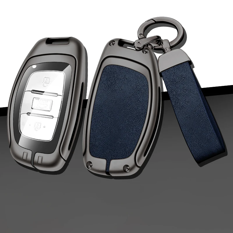 

Fashion Zinc Alloy Car Key Case Cover for Hyundai Elantra Tucson i40 i20 i10 iX35 iX45 Creta Santa fe H 1 Auto Accessories