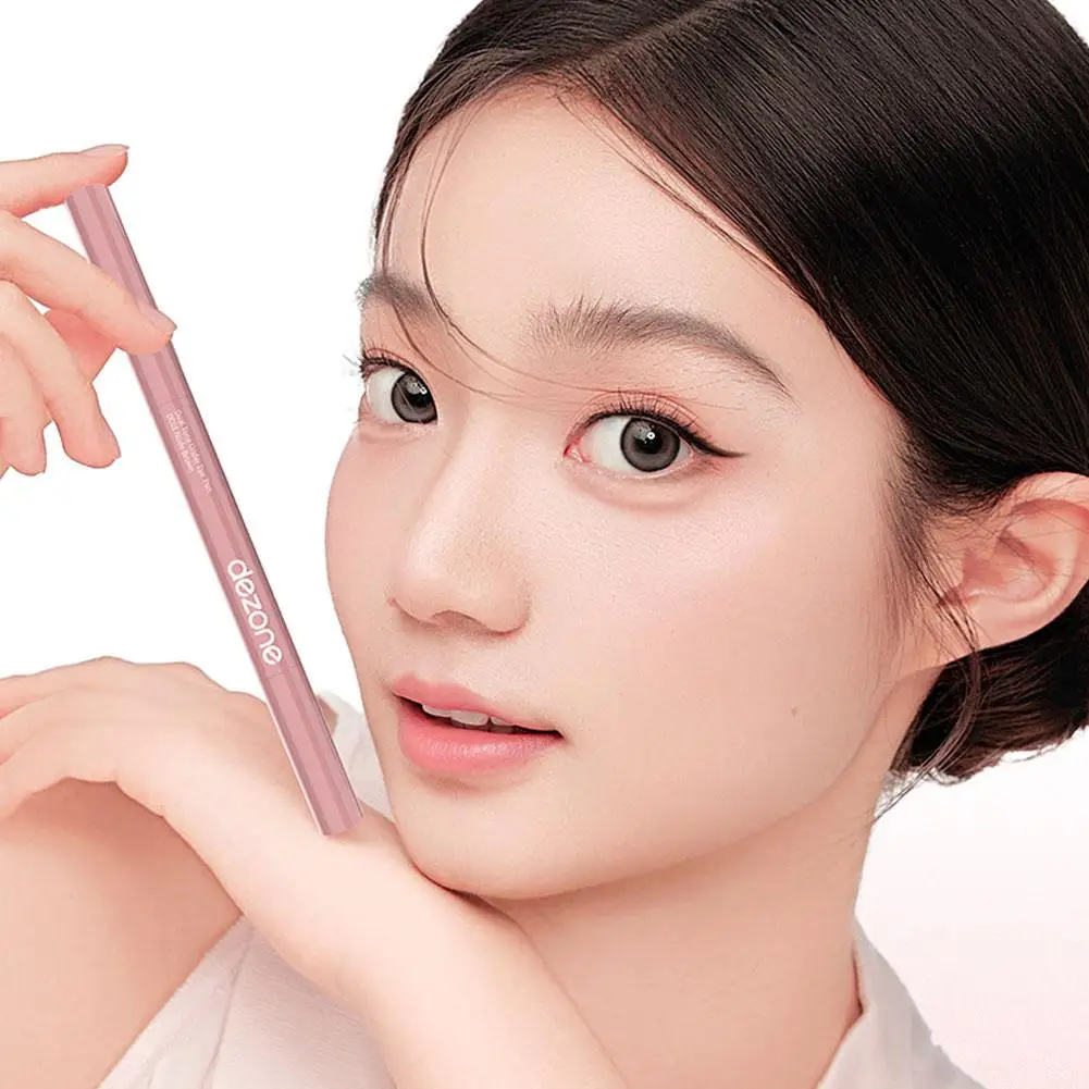 Double-End Lying Silkworm Pen Waterproof Anti-Sweat Natural Enlarge Eyes Cosmetic Pencil 3D High Lighter 2in1 Korean Makeup