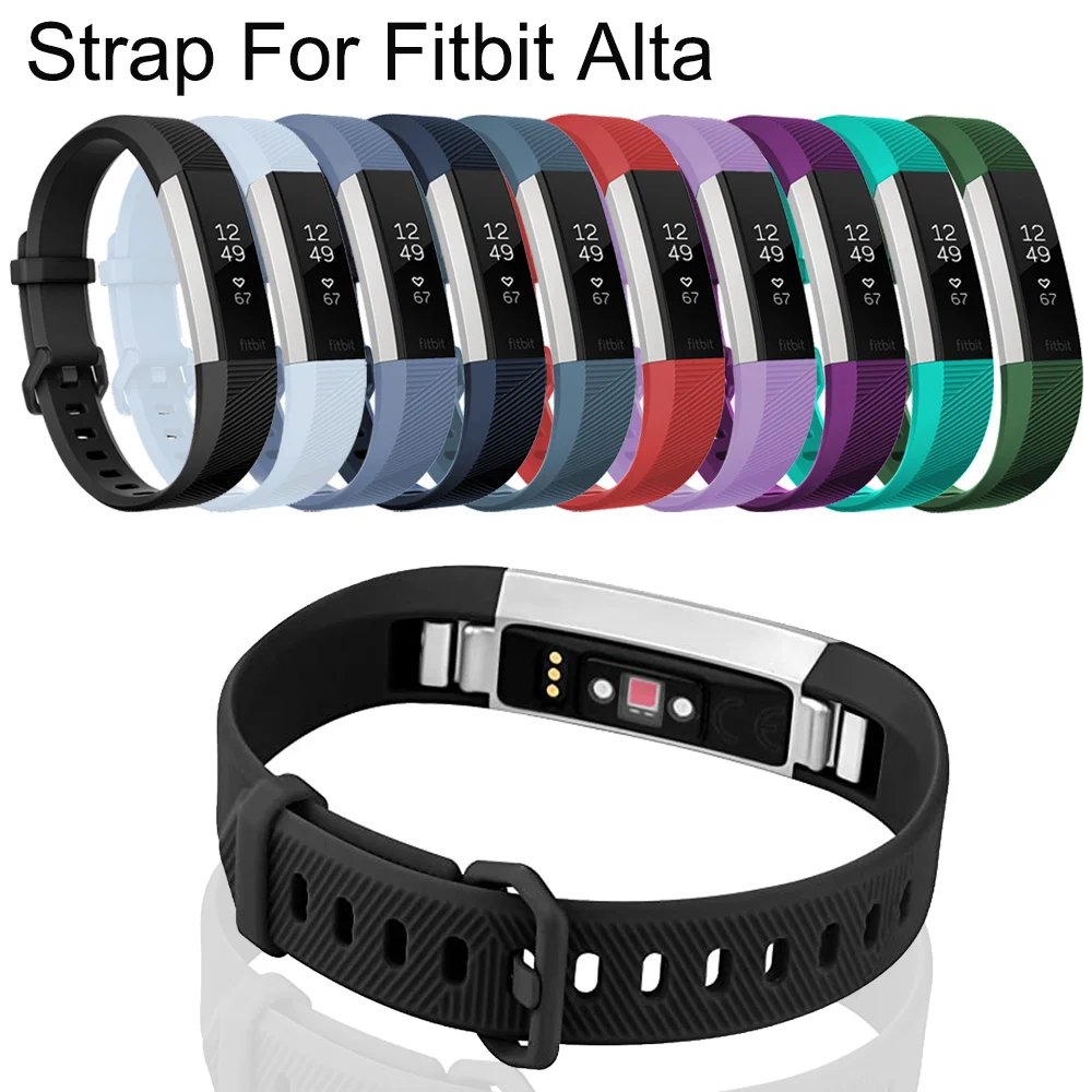 Correa ajustable de silicona suave de Alta calidad para Fitbit Alta HR, pulsera, accesorios de repuesto para reloj