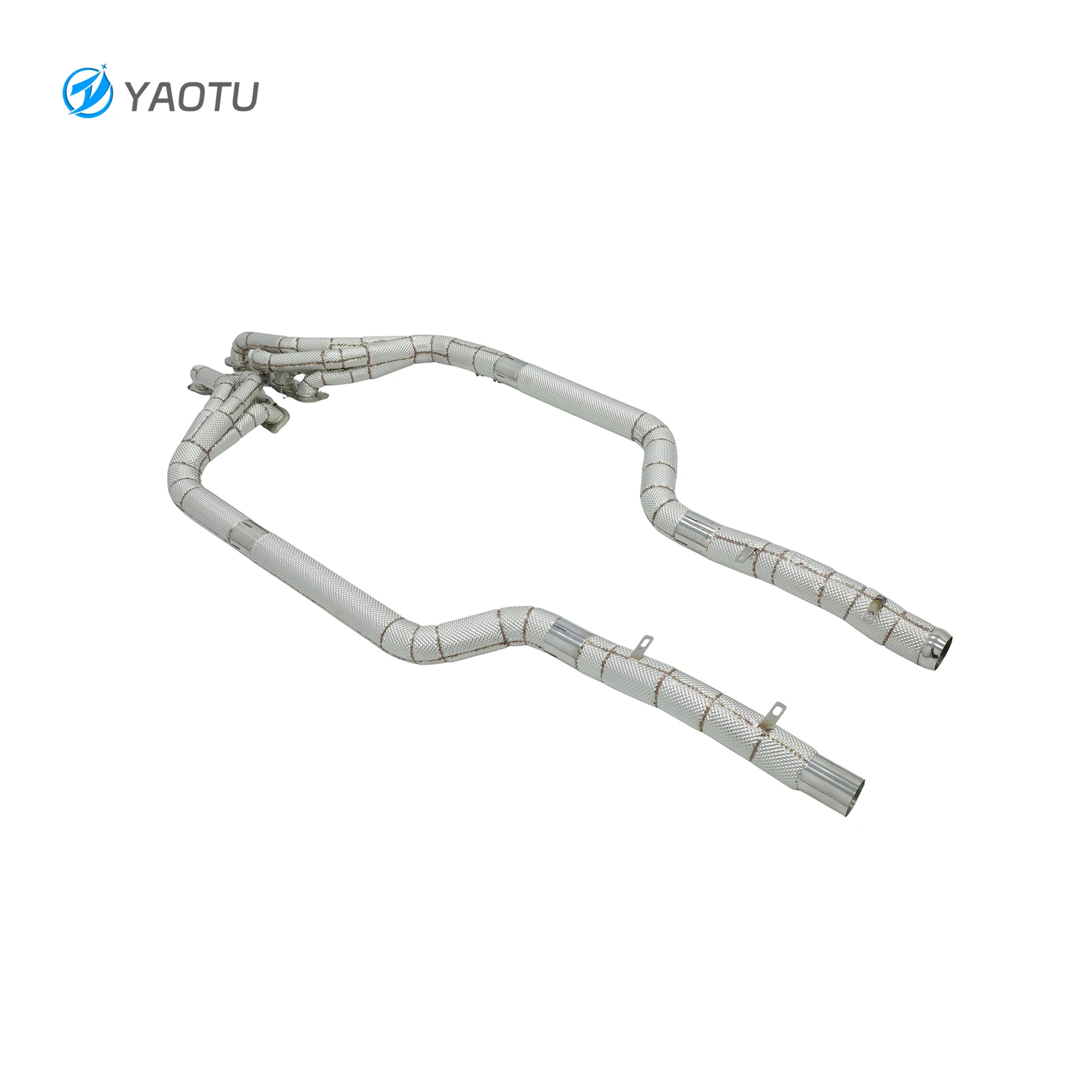 

YT Stainless Steel Exhaust Headers for Mercedes W204 C63 AMG M156 6.2L V8 - Racing Manifold Pipes Upgrade