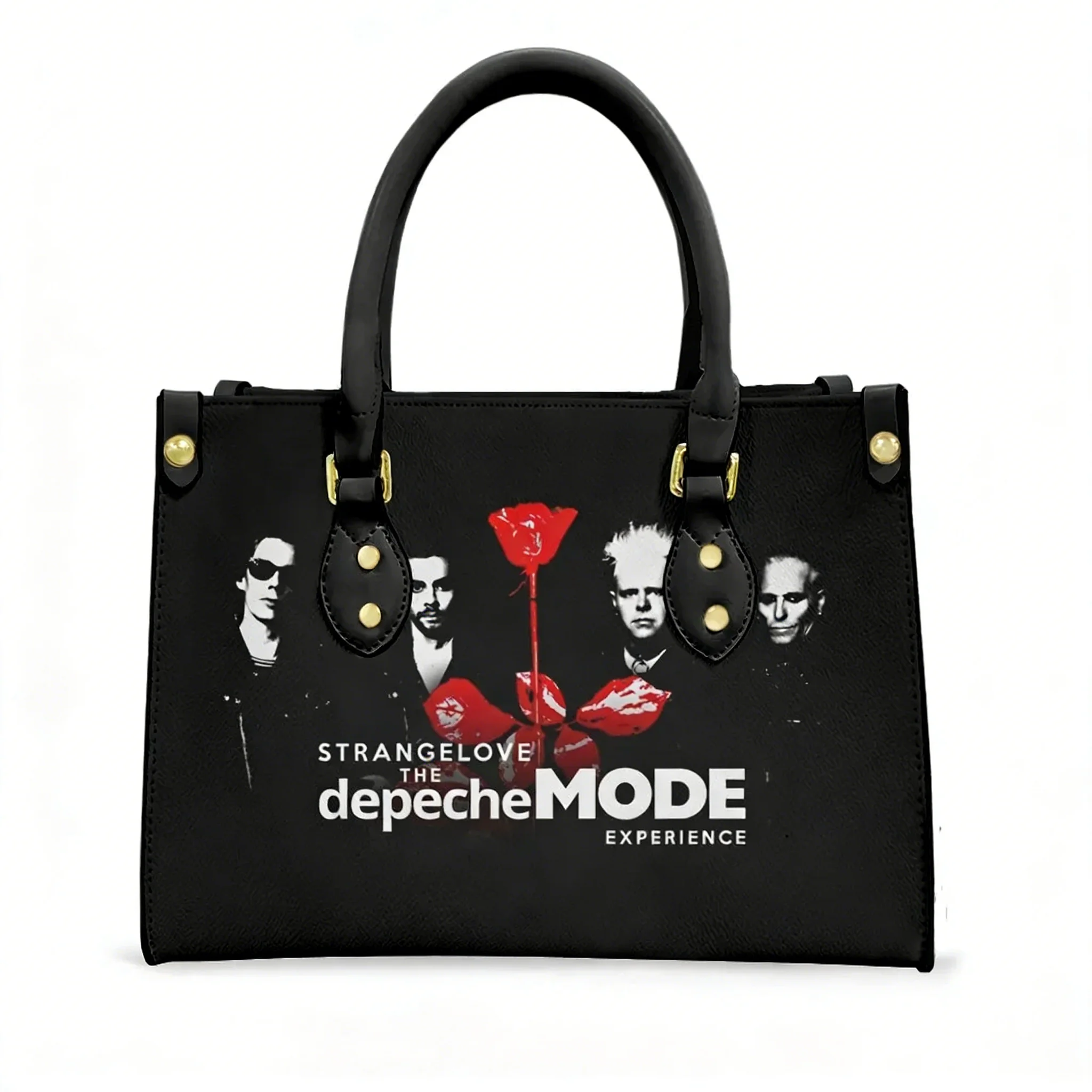 

Сумка-тоут Depeche Rock Band, винтажная, для женщин и мужчин, с персонализированным текстом и изображением, из искусственной кожи, для бизнеса, шопинга, подарочная сумка