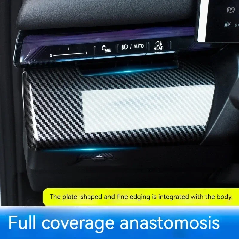 For BMW 5 Series I5 G60 2024 2025 Carbon Fiber Car Center Console Decoration Panel Decoration Stickers Car Interior Accessories view 3
