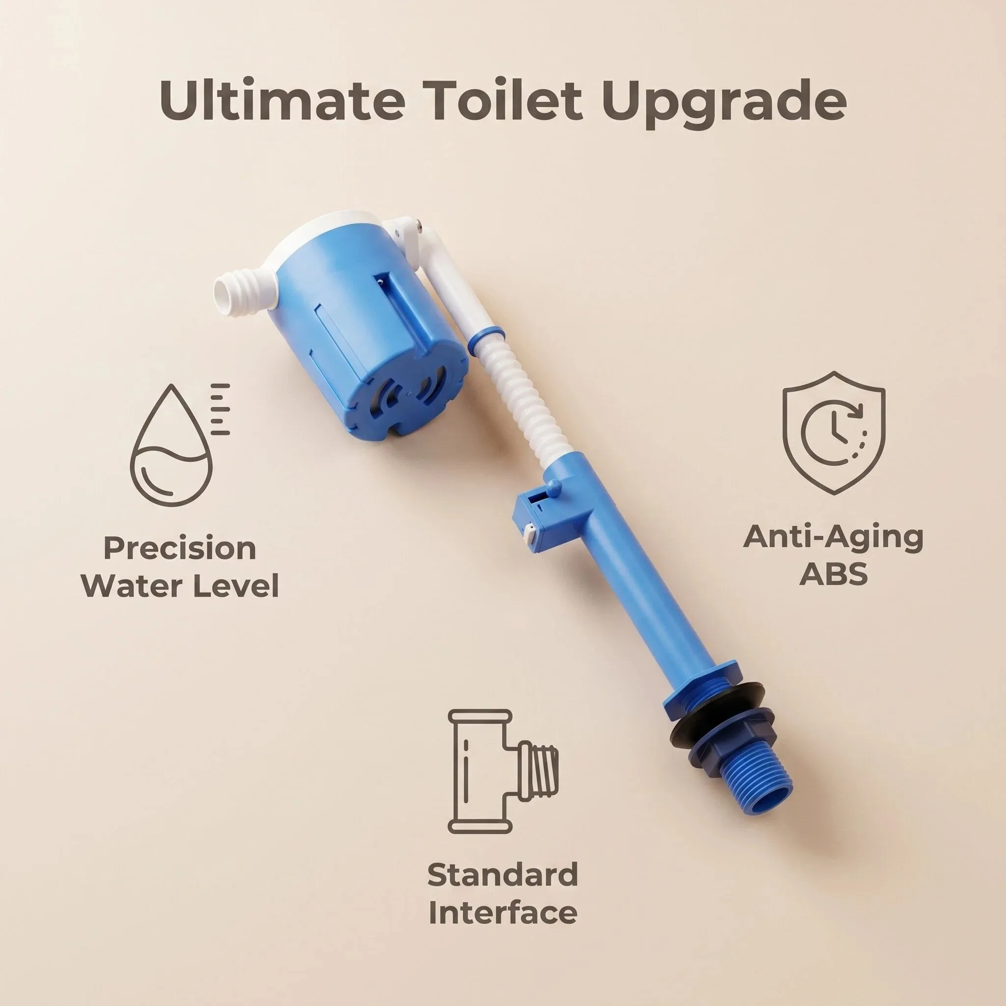 Bathroom Shank Toilet Inlet Valve Float Ball Valve Blister Old-fashioned Universal Inlet Valve Water Tank Toilet Accessories