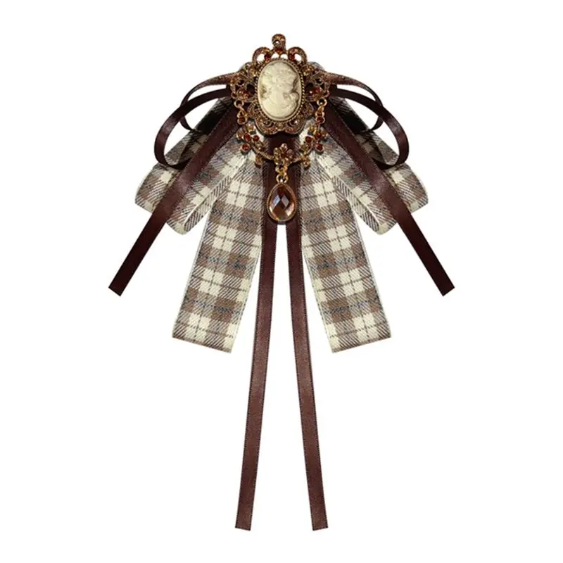 

Британская ретро-брошь в стиле преппи с бантом, женский аксессуар