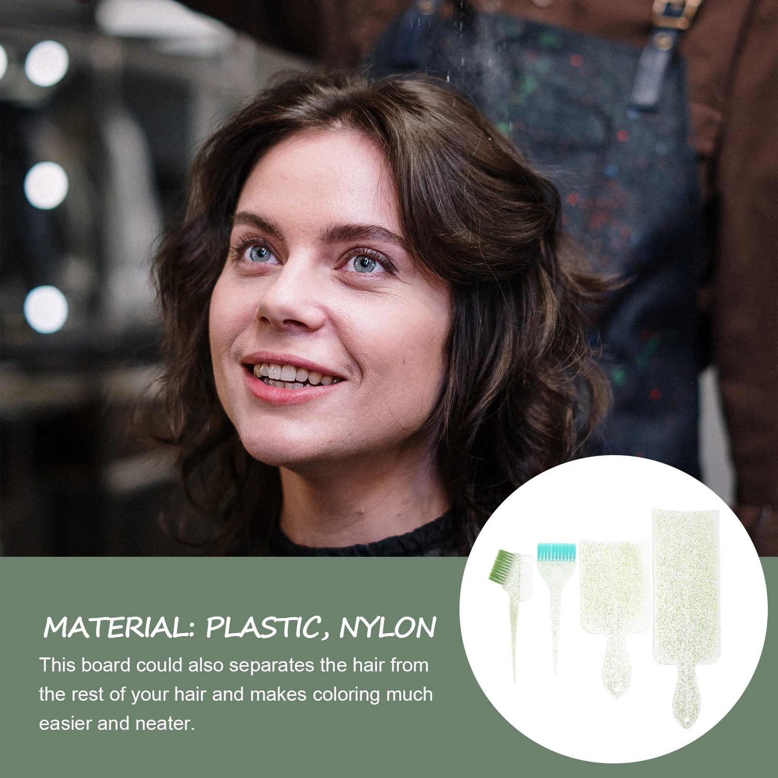 مجموعة واحدة من لوحة توزيع تلوين الشعر بتصميم حافة ناعمة لتطبيق صبغ معالجة الزيت أداة تصفيف الشعر الاحترافية في الصالونات