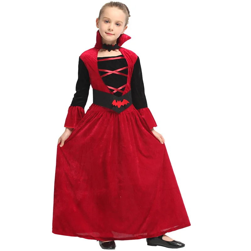 4-10 year girl European American court princess dress High quality Cosplay Costume elegant dress Exquisite sequin banquet sweet