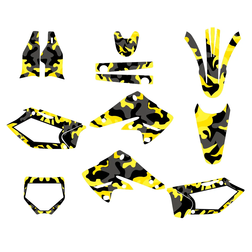 Motorcycle Graphics Backgrounds Decal Sticker Kits Customize Fit for KX250F KXF250 KX 250F KXF 250 2004 2005