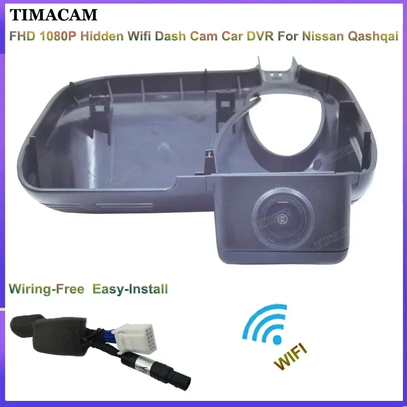 

TIMACAM For Nissan qashqai j11 j12 j10 2015 2016 2017 2018 2019 2020 2021 2022 Dash Cam Camera FHD Wifi Car Dvr Video Recorder