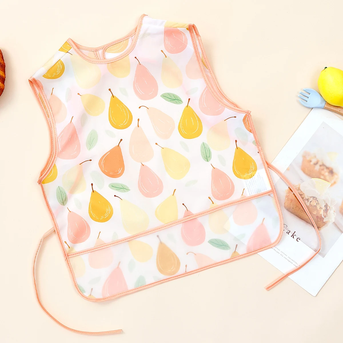 

Kangobaby #My Soft Life# New Waterproof Baby Sleeveless Feeding Bib Fashion Full Body Cover