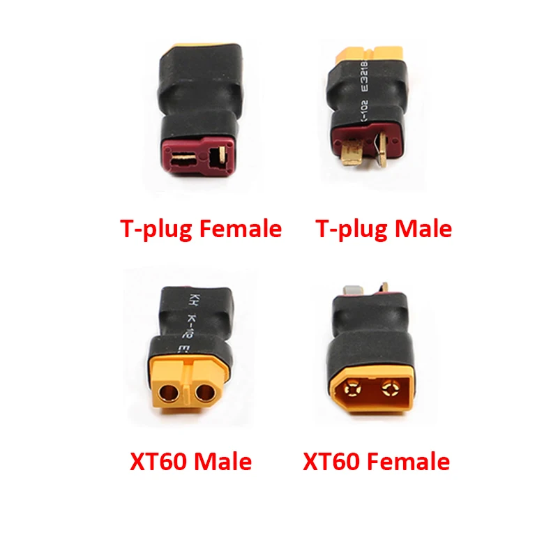 1Pcs T Deans Plug Male / Female to XT60 Female / Male Connector Adapter For RC LiPo Battery Helicopter Quadcopter RC Parts