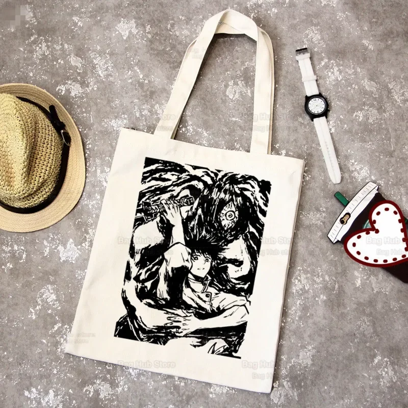 Yuta Okkotsu Shopping Bag Shopper Eco Canvas Cotton Shopper Bolsas De Tela Jujutsu Kaisen Anime Bag Shoping Reusable Sacolas