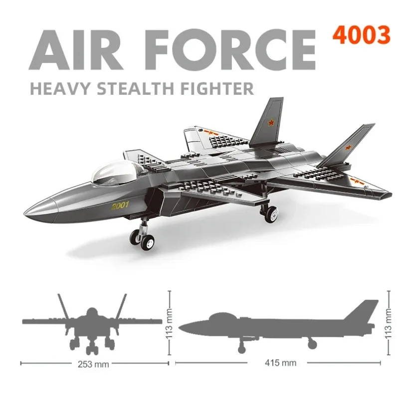 

Military fighter jets, heavy stealth fighters, small particle building block models, children's puzzle building block toys