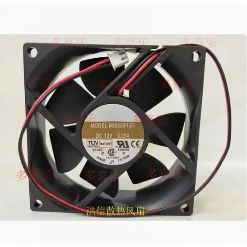 

ZMZM Brand new FOR original AVC 8025 D8025B12M DC12V 0.20A double bearing fan # A6–37