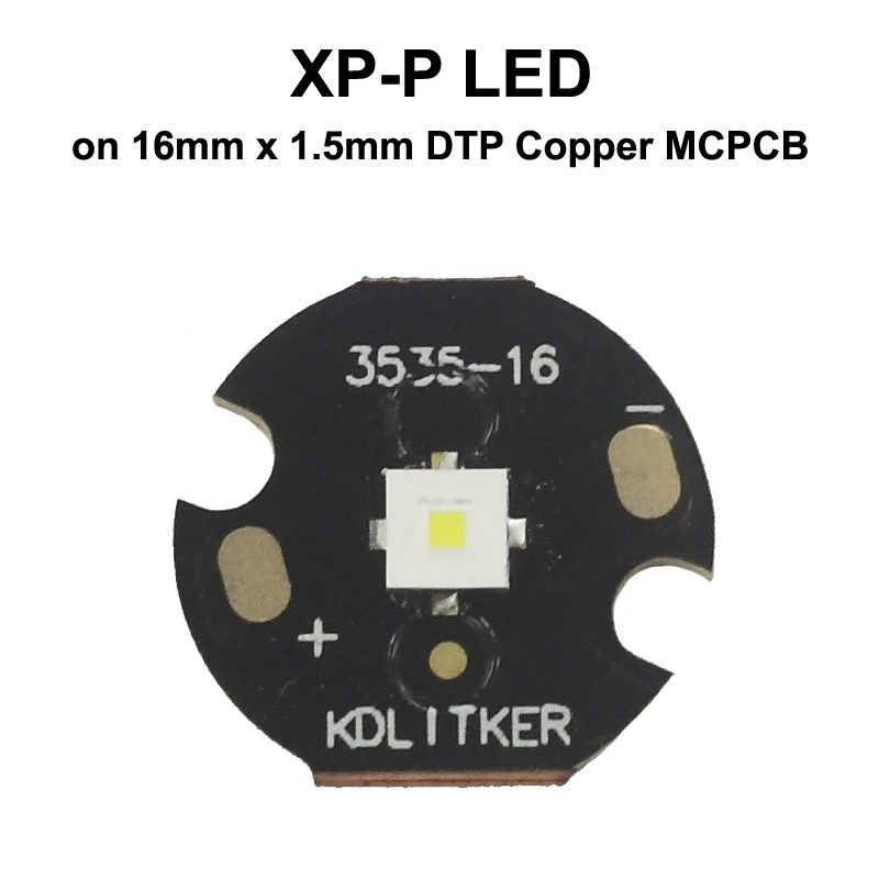XP-P 11W 3A 700 Lumens 6500K 5000K 4000K SMD 3535 LED Emitter on KDLITKER DTP Copper MCPCB Flashlight DIY