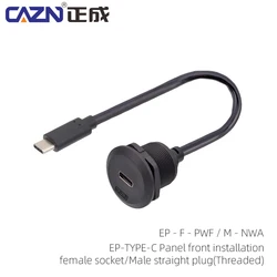 Type-C Bajonet Fpc Vrouwelijke Mannelijke Back Mounted Socket Versie 3.1 Recipiënt 10Gbit/S Connector
