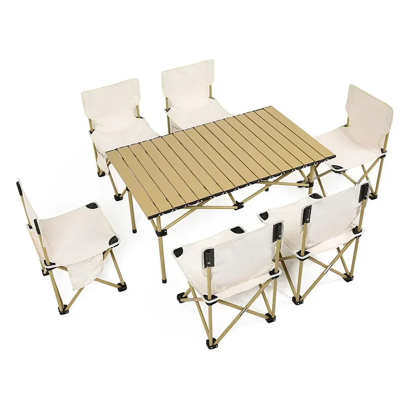 Xk Folding Chair Table All in One Set Picnic Portable Tents Camping Supplies Complete Collection