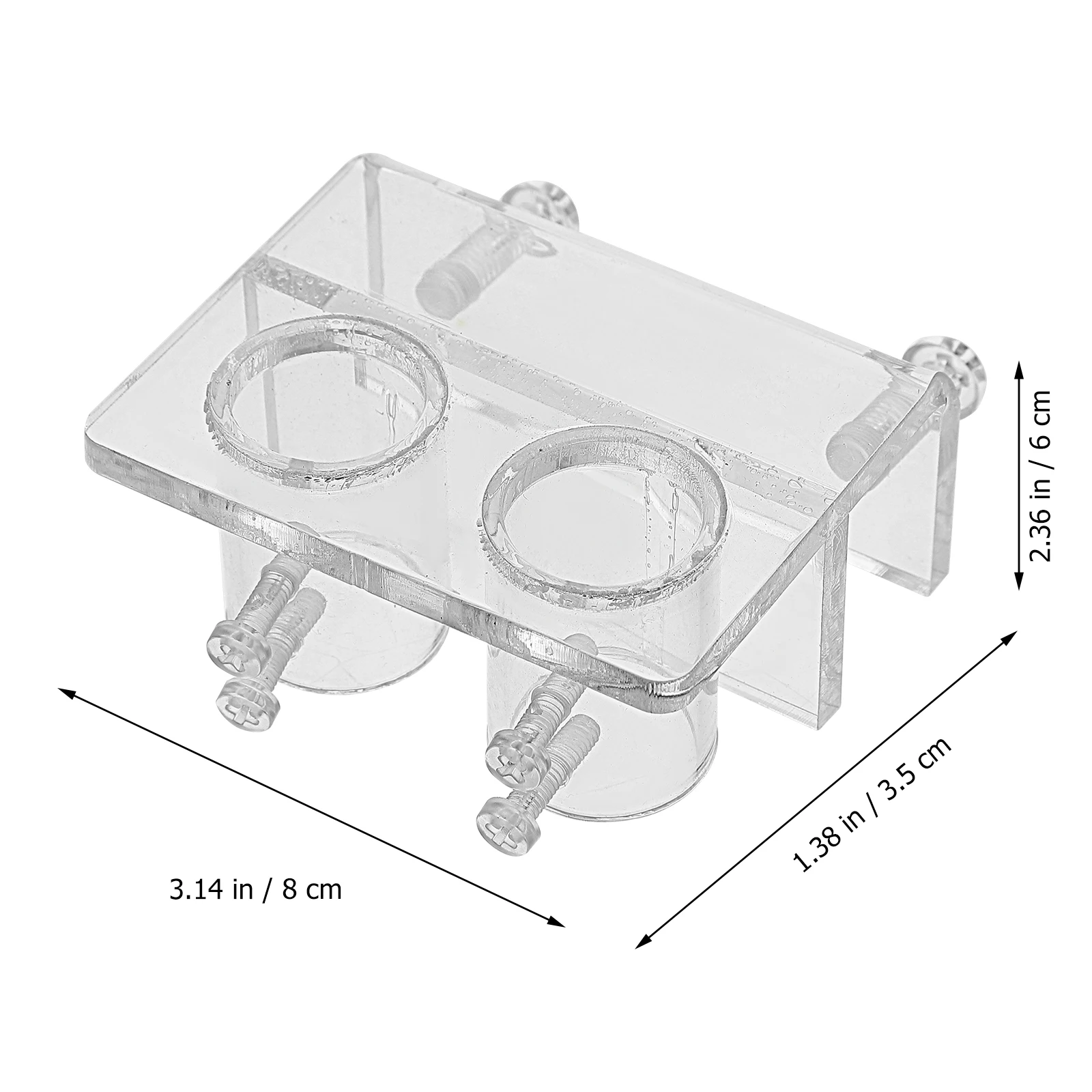 

Acrylic Aquarium Water Pipe Clamp 12-16mm Od Hose 5-15mm Tank Wall Bracket Transparent Design Fish Tank Accessories