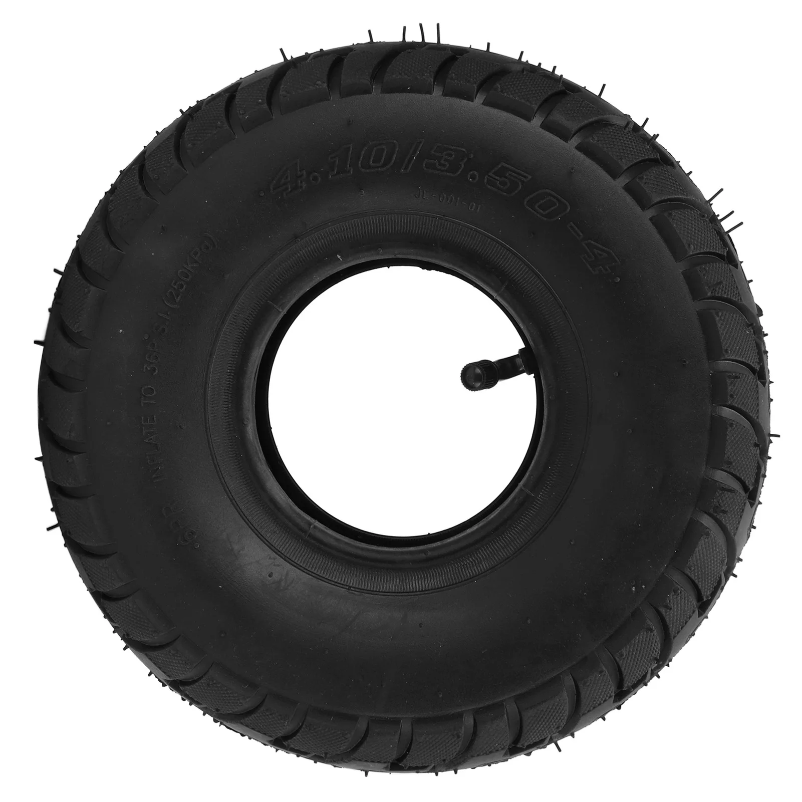 10 Inch 4.10 3.50-4 Inner Tube Tire with Bent Valve 4.10/3.50-4 Rubber Inner Outer Tyre Pneumatic Tire Replacement