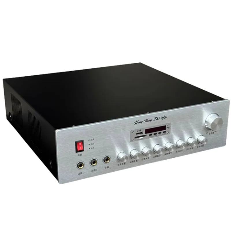 AIYIMA SMSL 1200 Вт 12 В аккумулятор 220 В домашний уличный усилитель двойного назначения караоке Bluetooth SD-карта USB воспроизведение HIFI усилитель аудио