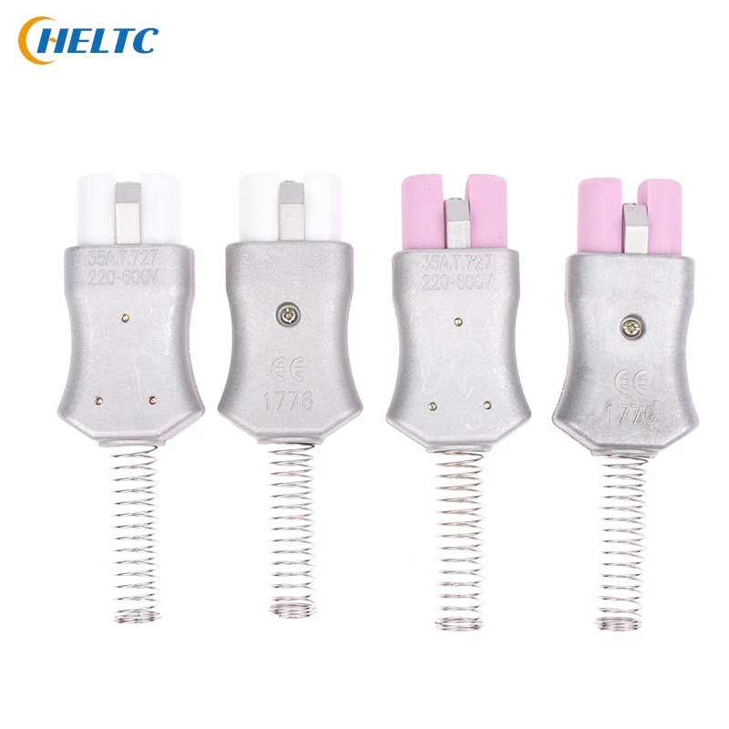 6mm IEC C8 Ceramic Wiring Industry Socket Plug High Temperature Connector Electric Oven Power Outlet 35A