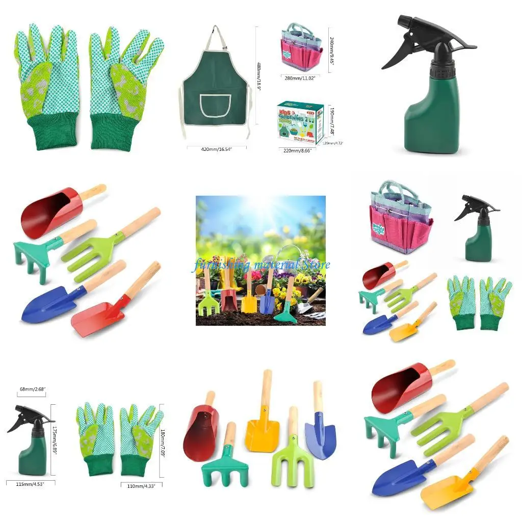 

Y5GD 1 Set Spring Garden Planting Children's Tools Shovel Rake Hoe Vegetable