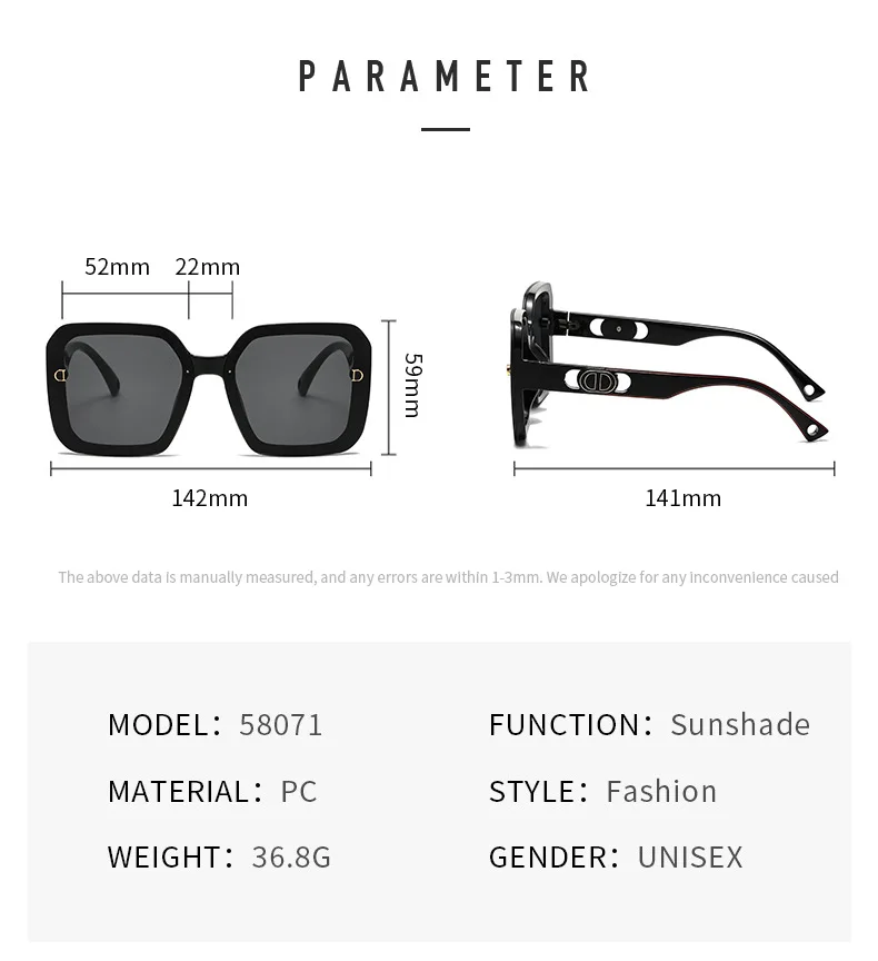 نظارات شمسية فاخرة بإطار مربع 2025: نظارات UV400 كبيرة الحجم مع قلب من التيتانيوم للنساء العصريات في الشارع.