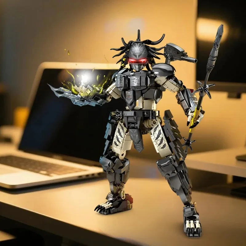 

Конструктор Predator MOC: Фигурки инопланетных монстров из классических фильмов, мини-кирпичики для сборки, игрушки для детей, подарки на день рождения