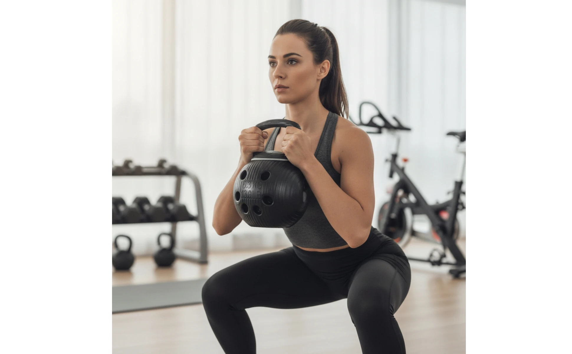 Multi-Handhold Kettlebell Hollow Kettlebell with Grip Openings Training Weight Comfortable Odorless for Fitness Enthusiasts