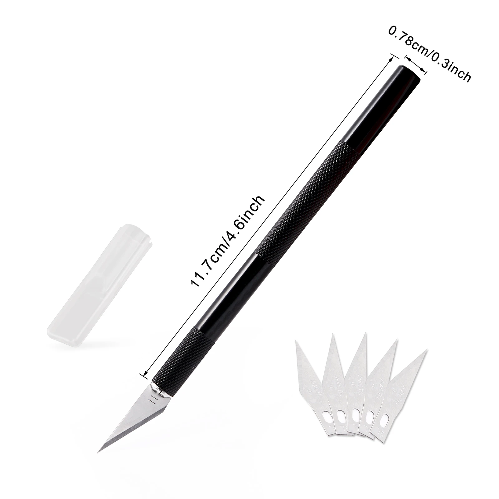 Taglierino Di Precisione FOSHIO 9mm | Cutter Professionale A 30° Con Lama A Scatto | Ideale Per Modellismo E Arti Grafiche