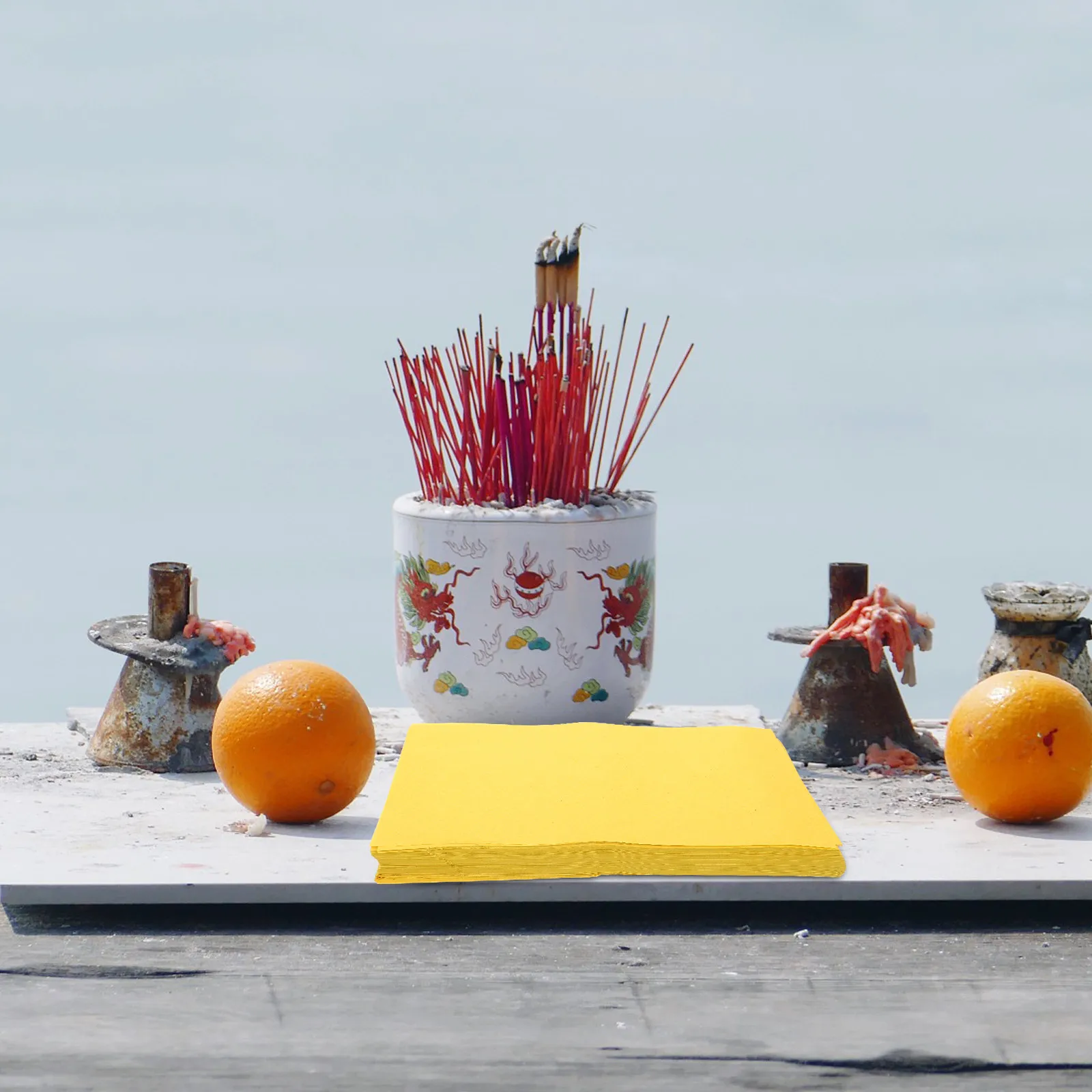 

500Pcs Huangbiao Paper Traditional Ancestor Money Paper Sacrifice Supplies for Qingming Festival April 5Th July 15Th Hungry