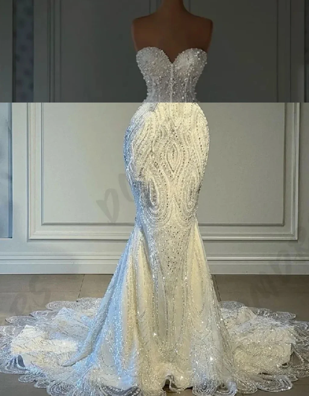 

Glamorous Sweetheart Wedding Dress 2025 Classic Sleeveless Bridal Gowns Luxurious Beaded Gown Customized Vestidos De Novia