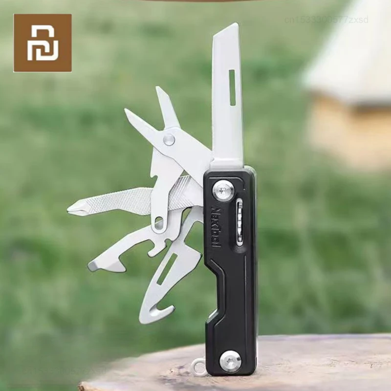 Youpin NexTool 10 IN 1 Mini Folding Pocket Knife Hand Tools Outdoor Survive Clip Sharp Cutter Opener Card Pin Home Tools