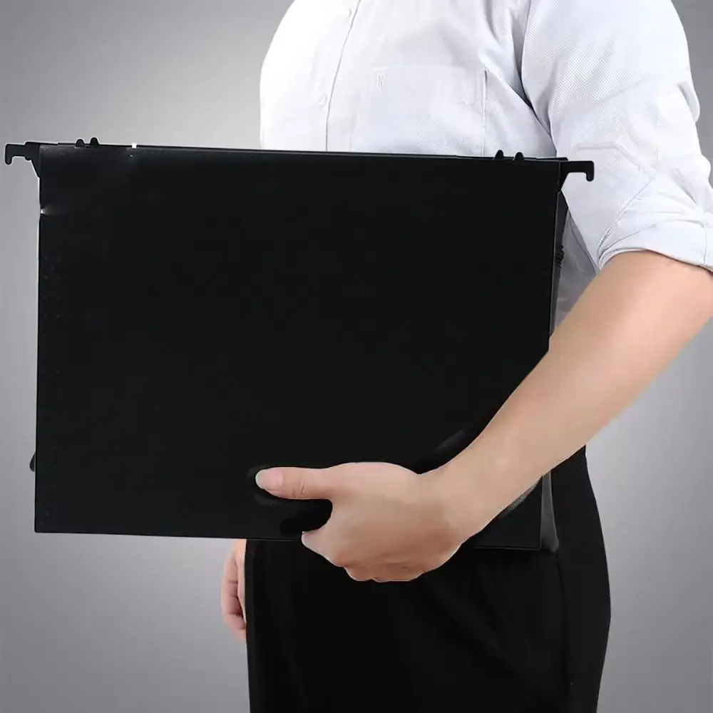 Carpeta Colgante de PP A4 con Diseño Expandible Lateral, Sujetador de Contratos, Gancho Bilateral, Bolsa Impermeable para Archivos de Datos