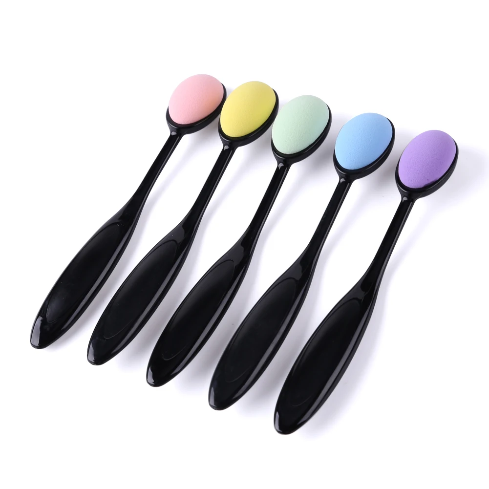 5pcs/set Colorful Smooth Sponge Blending Brushes Drawing Painting Brushes Flat Kit Blending Ink Tools for DIY Scrapbooking Cards