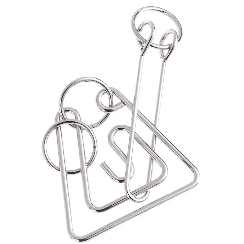 Metal Puzzle Mind Brain Teaser Magic Wire Rings Puzzles Game Great Educational Toys For Kids and Adults IQ Challenge Fun Gifts - Image 9