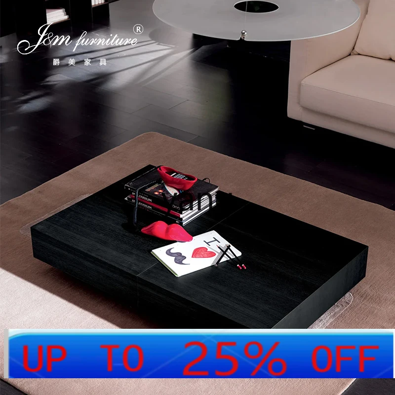 

LMM retro style lifting coffee table dining table two-in-one retractable small apartment does not take up space