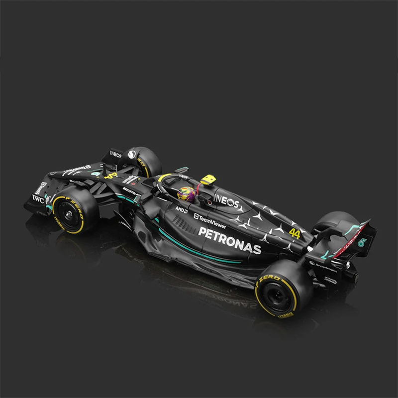 Bburago-合金レースカーモデル、式1つ、ダイキャスト、メルセデス-amg、f1チーム、w14、2023、ハンプトン、george Red Bull、rb18、1:24