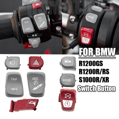 Cubierta de plástico para botón de interruptor de motocicleta, accesorios para BMW R1200GS R1200GS Adventure R1200RS R1200R S1000R S1000XR 2014-2019