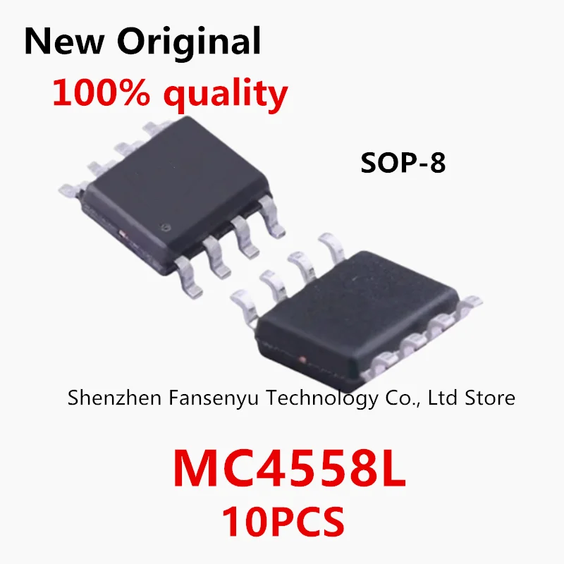 

10PCS/LOT MC4558L SOP8 MC4558 SOP 4558 SOP-8 Operational Amplifier new original In Stock
