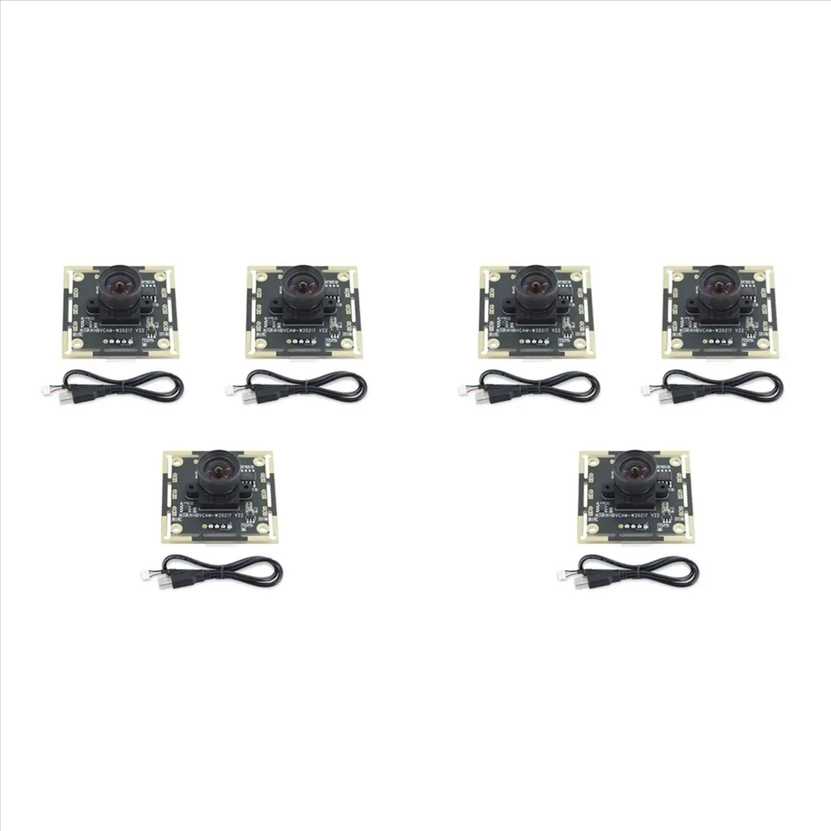 AYHF 6Pcs Camera Module 100 Degree OV9732 2M Cable 1280x720 30fps , for DIY Autodarts.Io , USB Drive Free view 4