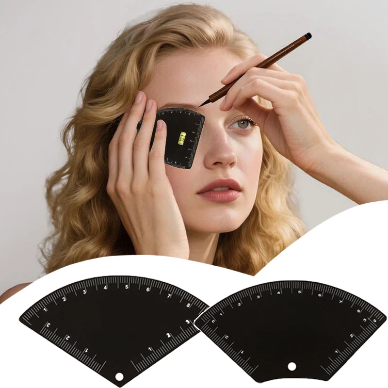 Eyebrow Design Fan-shaped / Triangular / Level-shaped for Beginners Quick Eyebrow Design Auxiliary Ruler Positioning Ruler