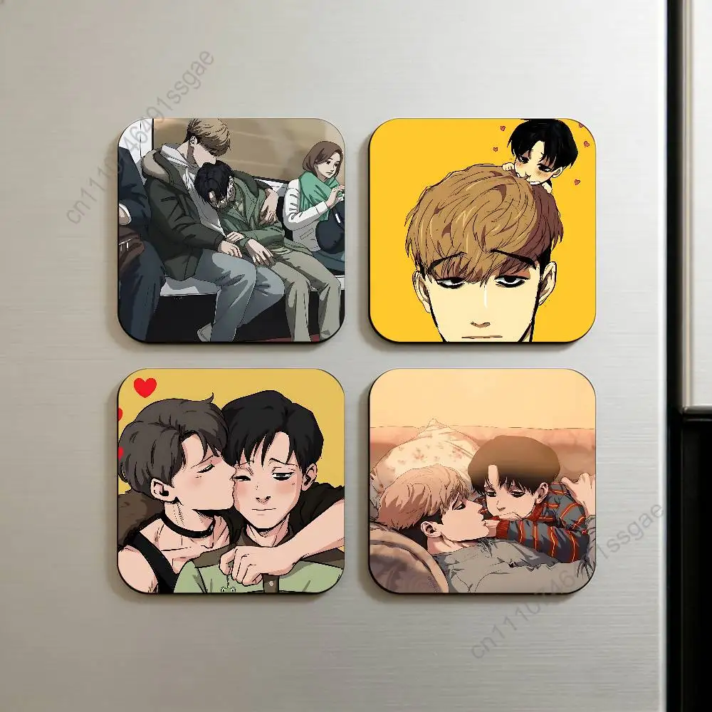 

K-Killing S-Stalking Manga Decorative Refrigerator Magnets,Funny Fridge Magnets for Kitchen Home Office Whiteboard Locker Decor