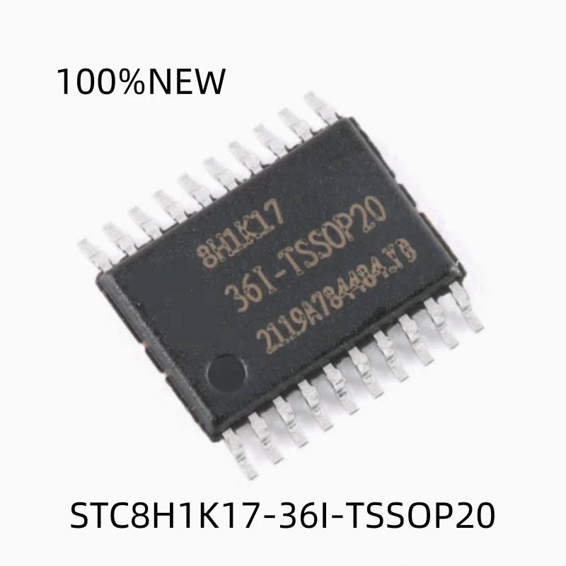 (20 Pieces) 100% New Stc8H1K17-36I-Tssop20 1t 8051 Core Microprocessor Single-Chip Microcontroller Chip Ic Patch