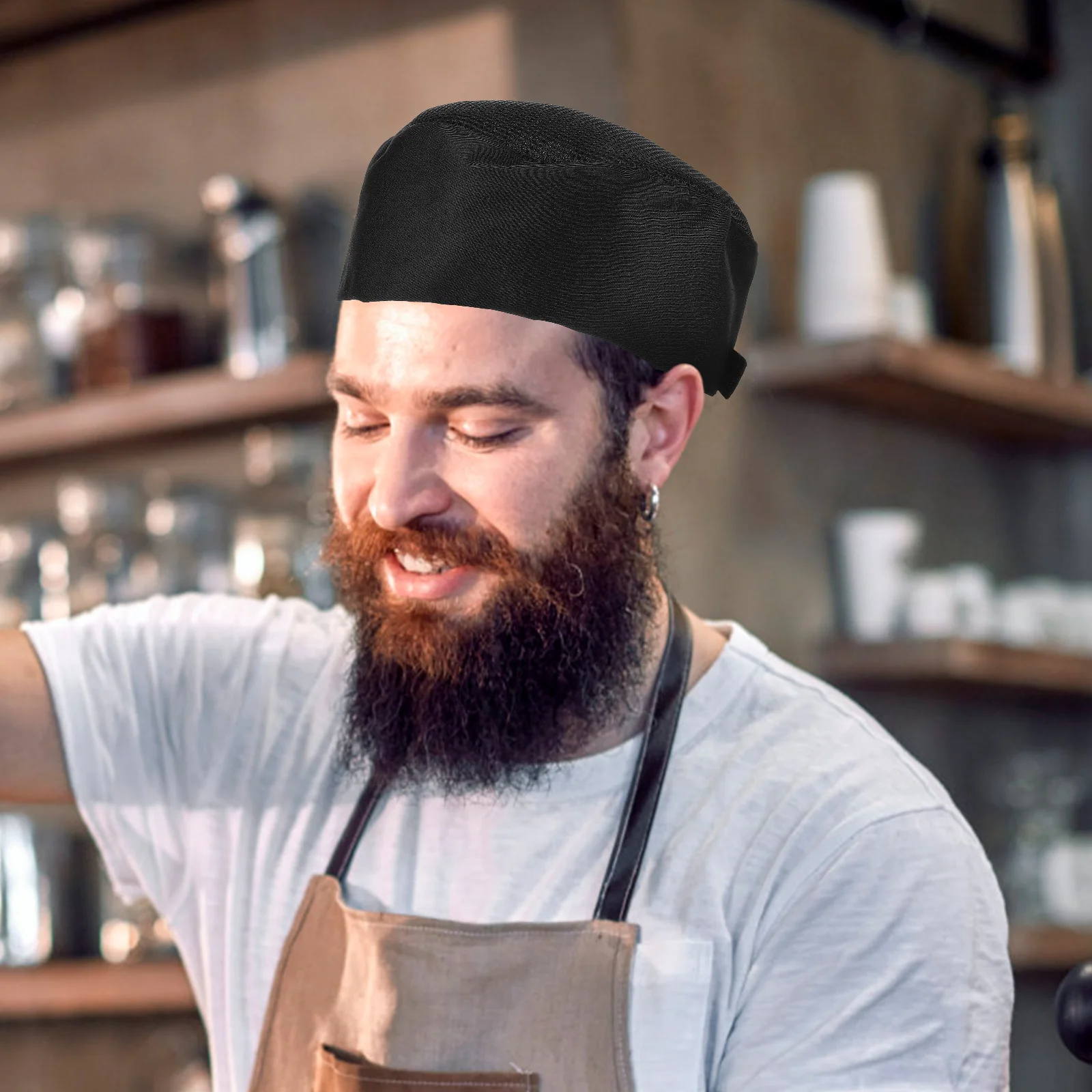 Durable Chef Hat Comfortable Kitchen Hat for Restaurants Cafes Barbecues Cake Shops Cooking Schools Easy to Wear