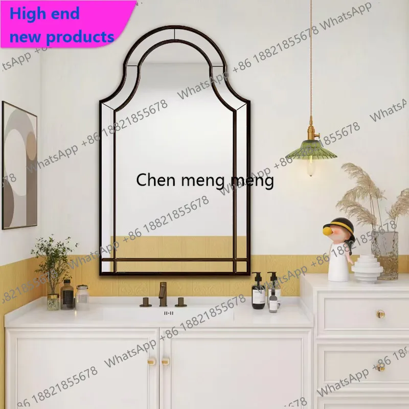 A68French bathroom mirror European style high-end vanity cafe Art gallery Exhibition decorative mirror